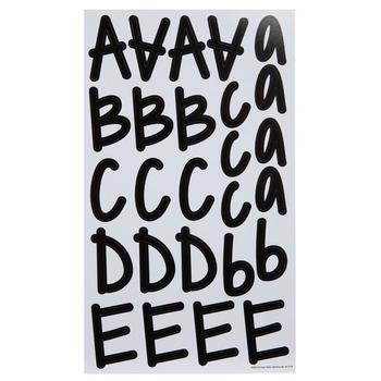 Black Alphabet Stickers