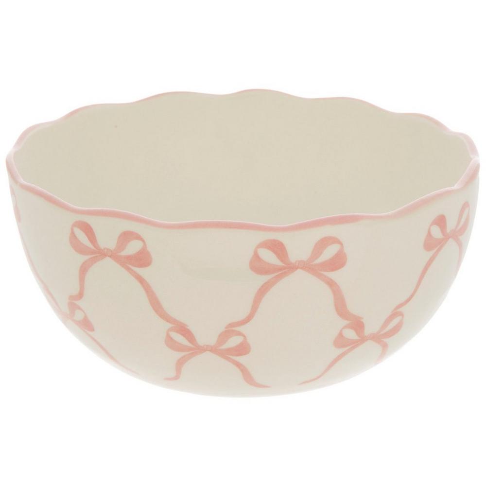 Pink Bows Cereal Bowl