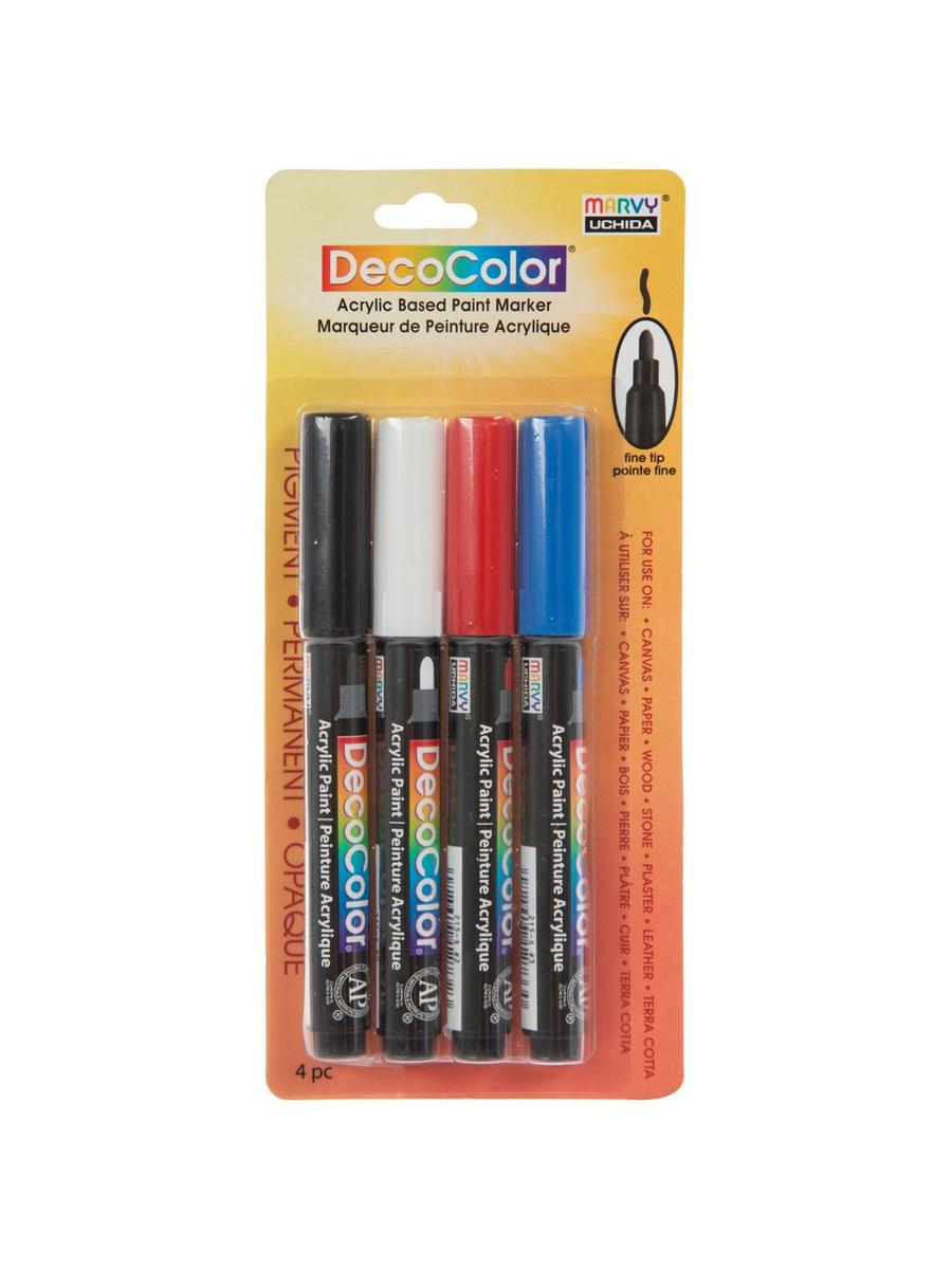 DecoColor Fine Tip Acrylic Paint Markers Piece Set Hobby