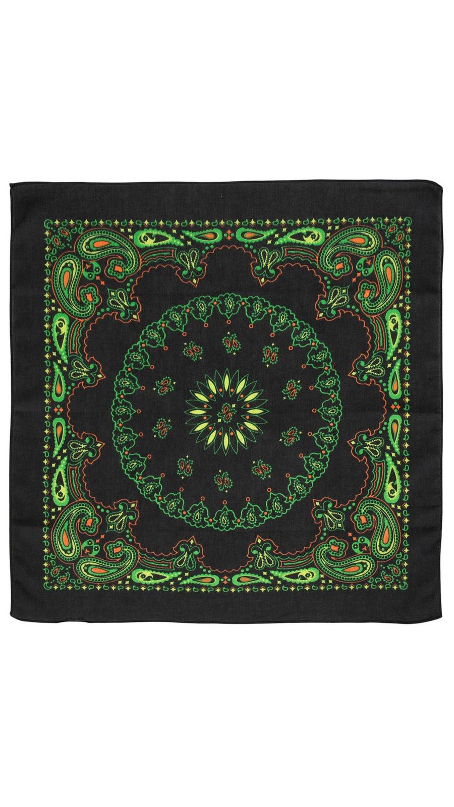Black, Green & Orange Paisley Bandana | Hobby Lobby | 2598407