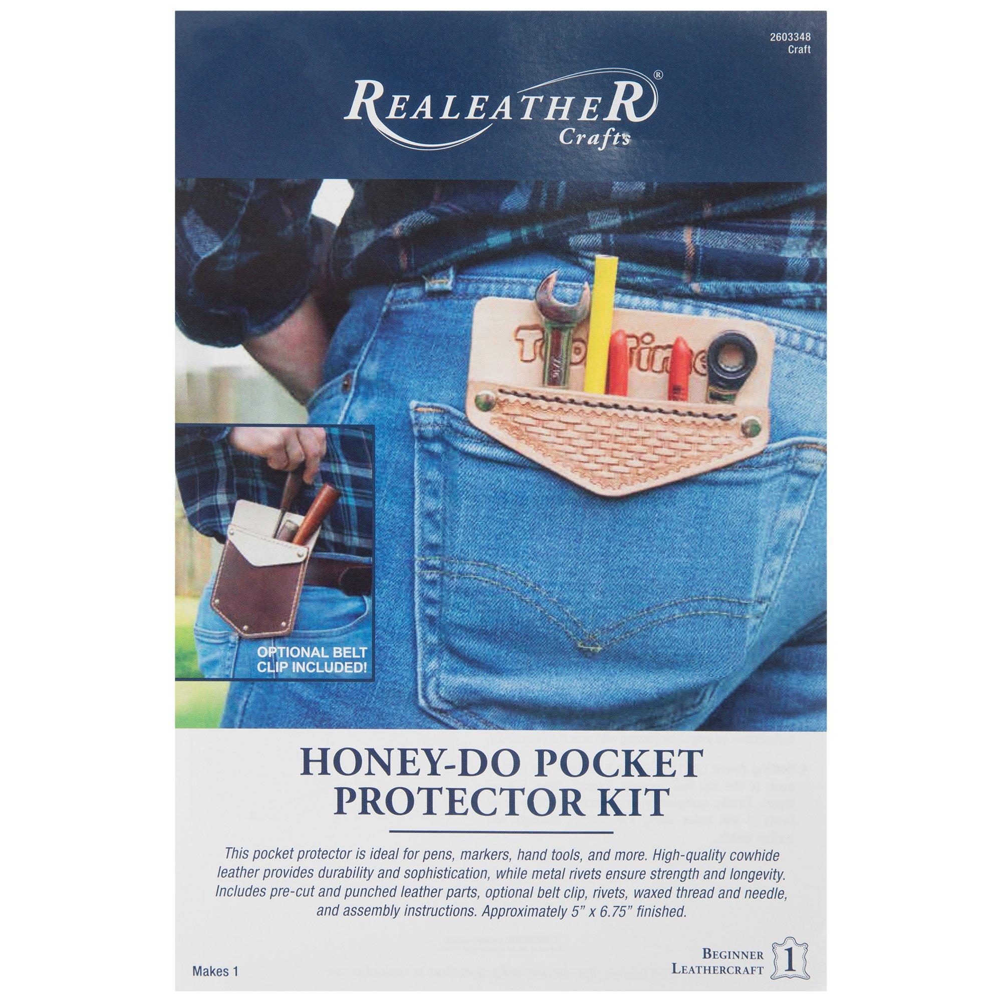Honey-Do Pocket Protector Leather Crafting Kit | Hobby Lobby | 2603348
