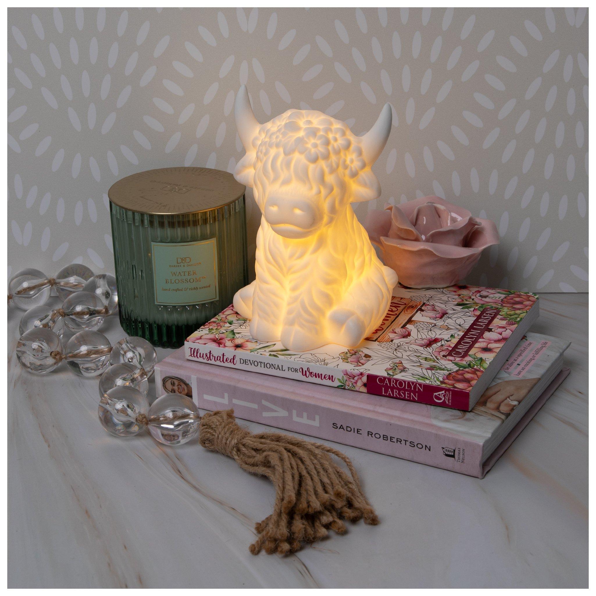 Light Up Highland Cow Figurine view 1
