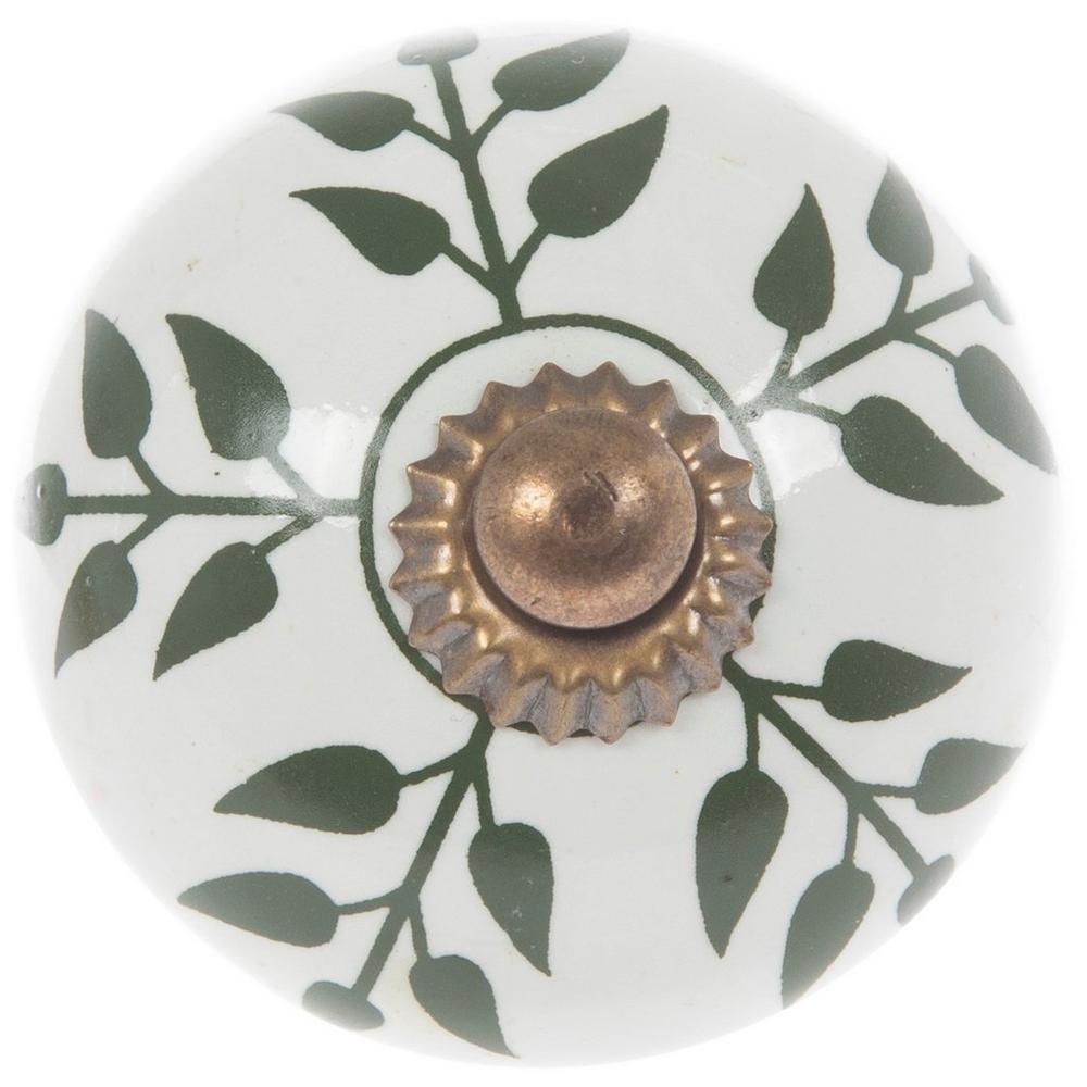 Green Vines Ceramic Knob | Hobby Lobby | 2605723