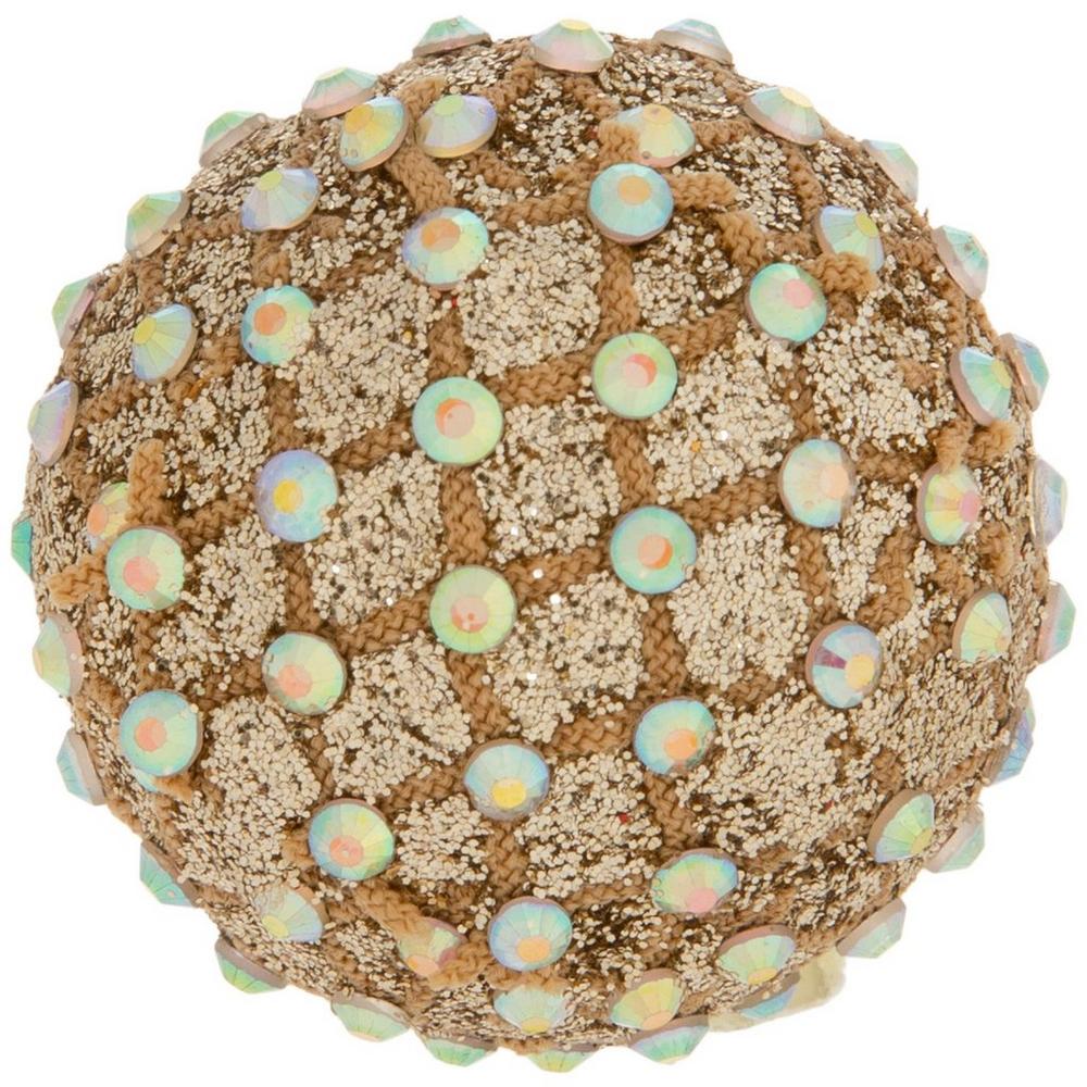 Gold Glitter & Rhinestone Round Knob | Hobby Lobby