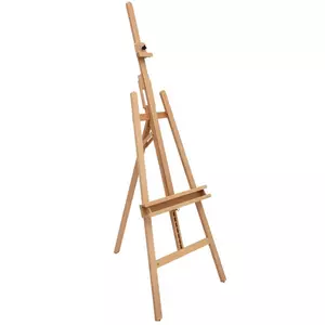 Luxury Solid Oak Wooden Easel Angled Floor Stand 24 Wide x 67 High