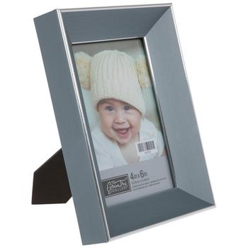 Steel Blue Scoop Picture Frame - 4" x 6"