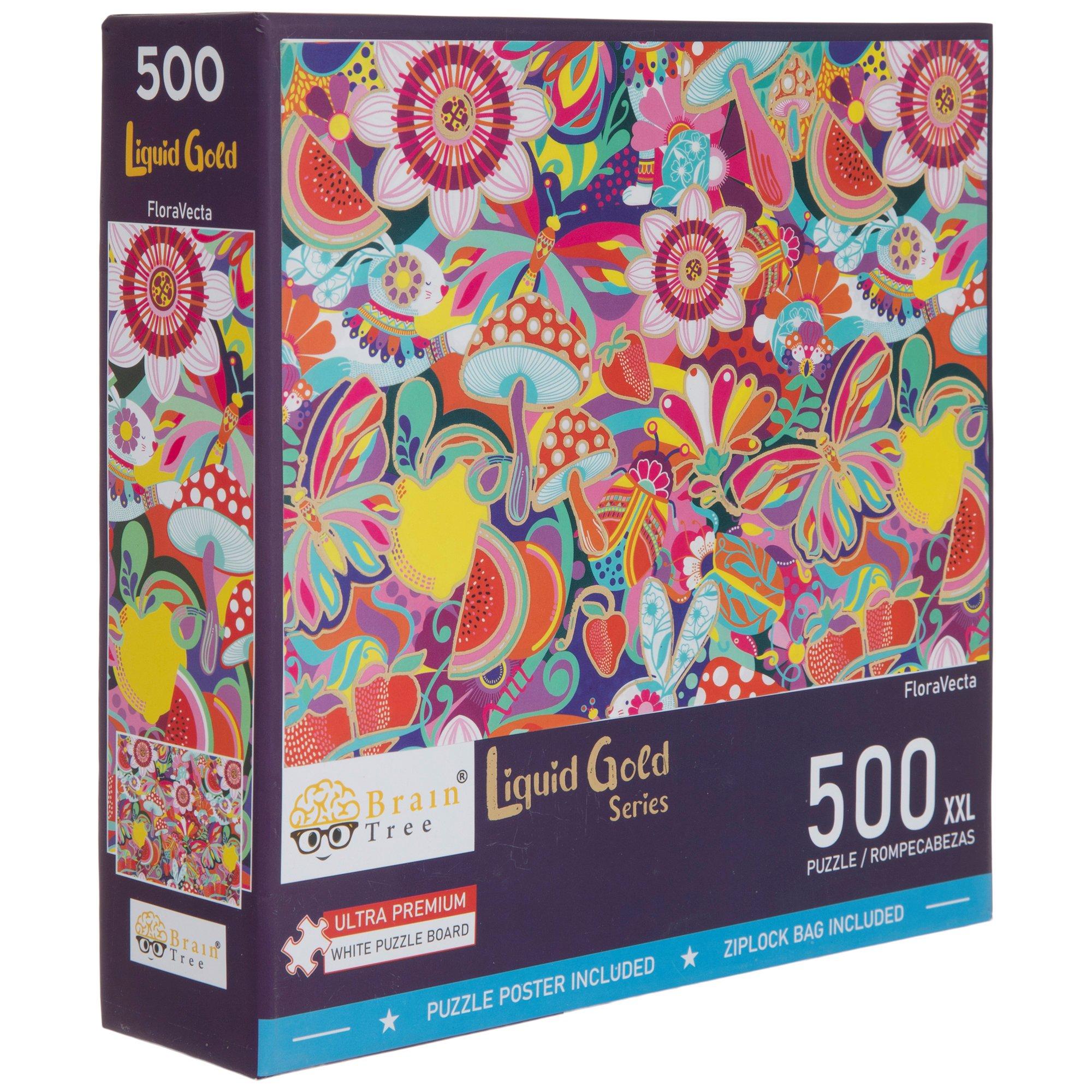 Bright Mushrooms & Flowers Puzzle | Hobby Lobby | 2607919