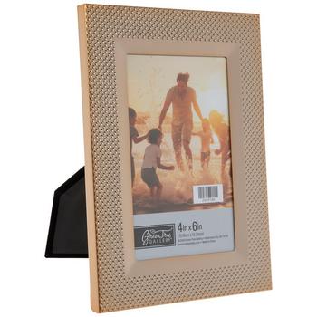 Gold Grain Metal Picture Frame - 4" x 6"
