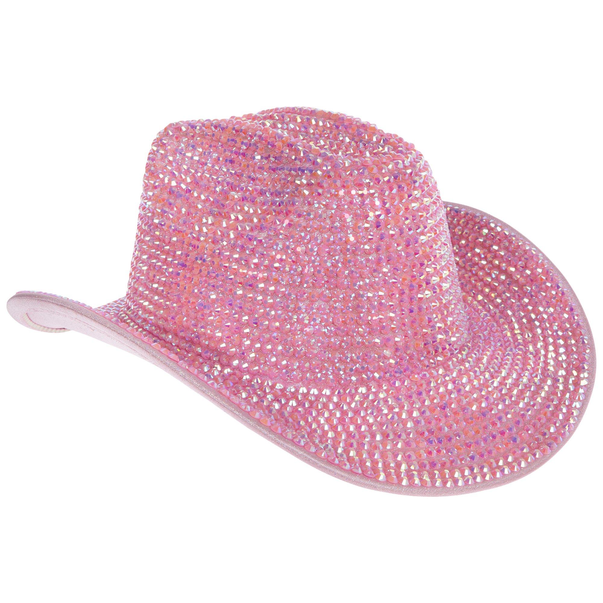 Pink Iridescent Rhinestone Cowgirl Hat | Hobby Lobby | 2611267
