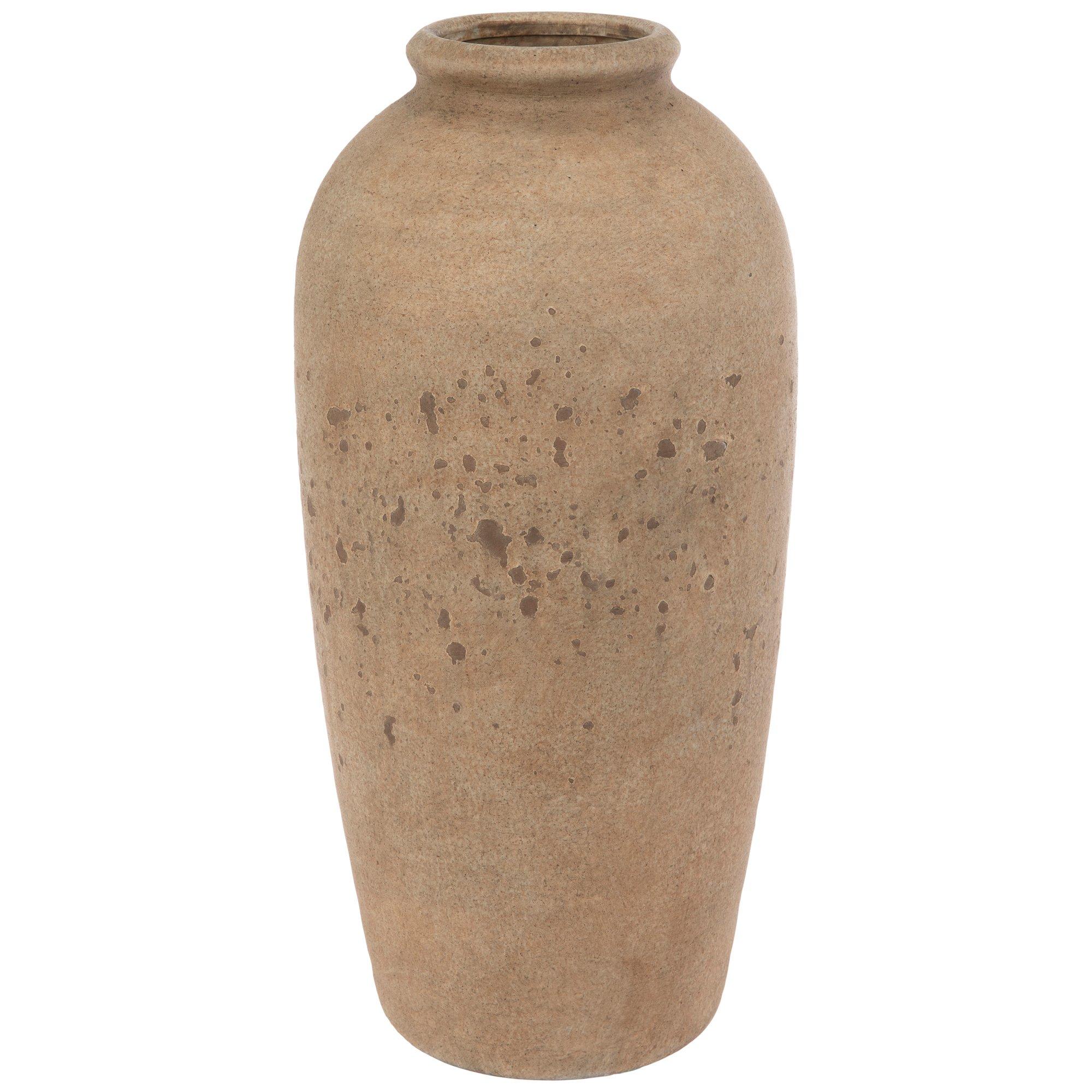 Distressed Brown Ceramic Vase | Hobby Lobby