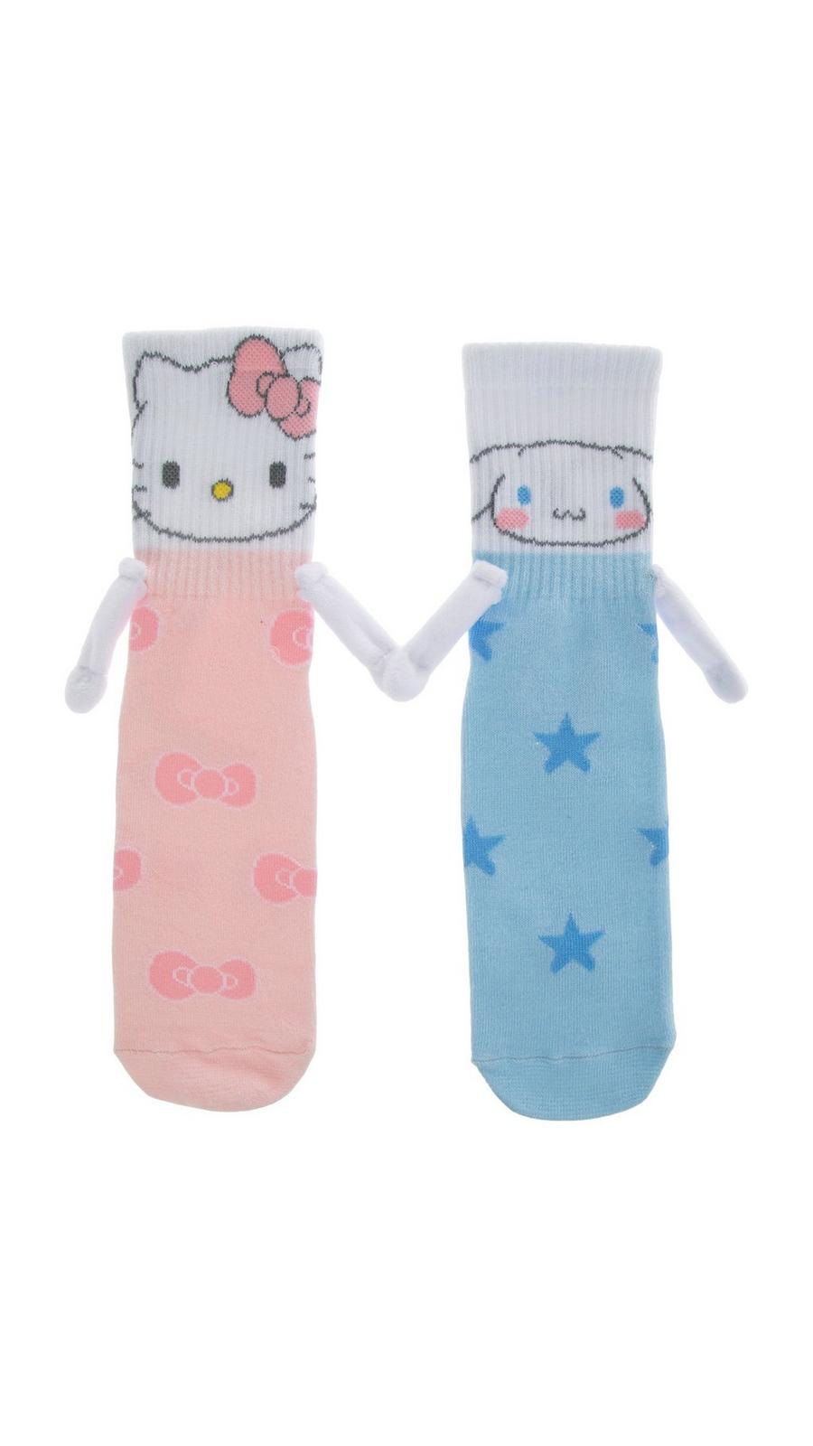 Hello Kitty & Cinnamoroll Magnetic Crew Socks | Hobby Lobby | 2612307