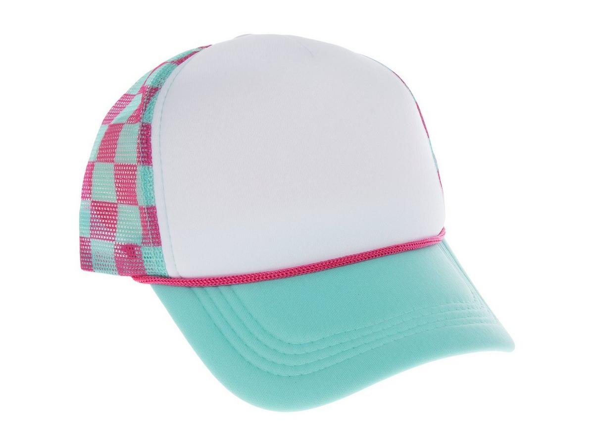 Blue & Pink Checkered Trucker Hat | Hobby Lobby | 2612810 display picture 3