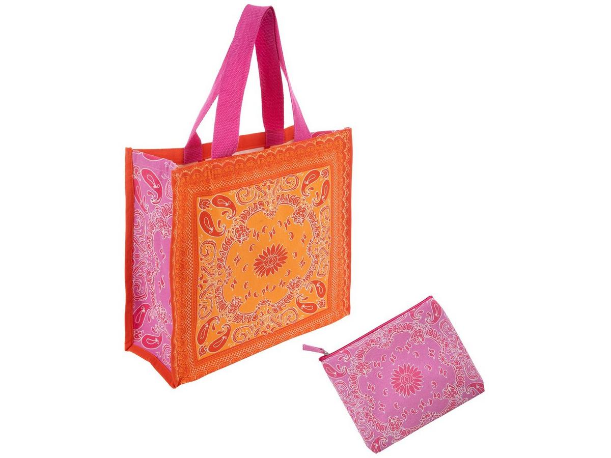 Orange & Pink Paisley Tote Bag & Pouch | Hobby Lobby | 2614568