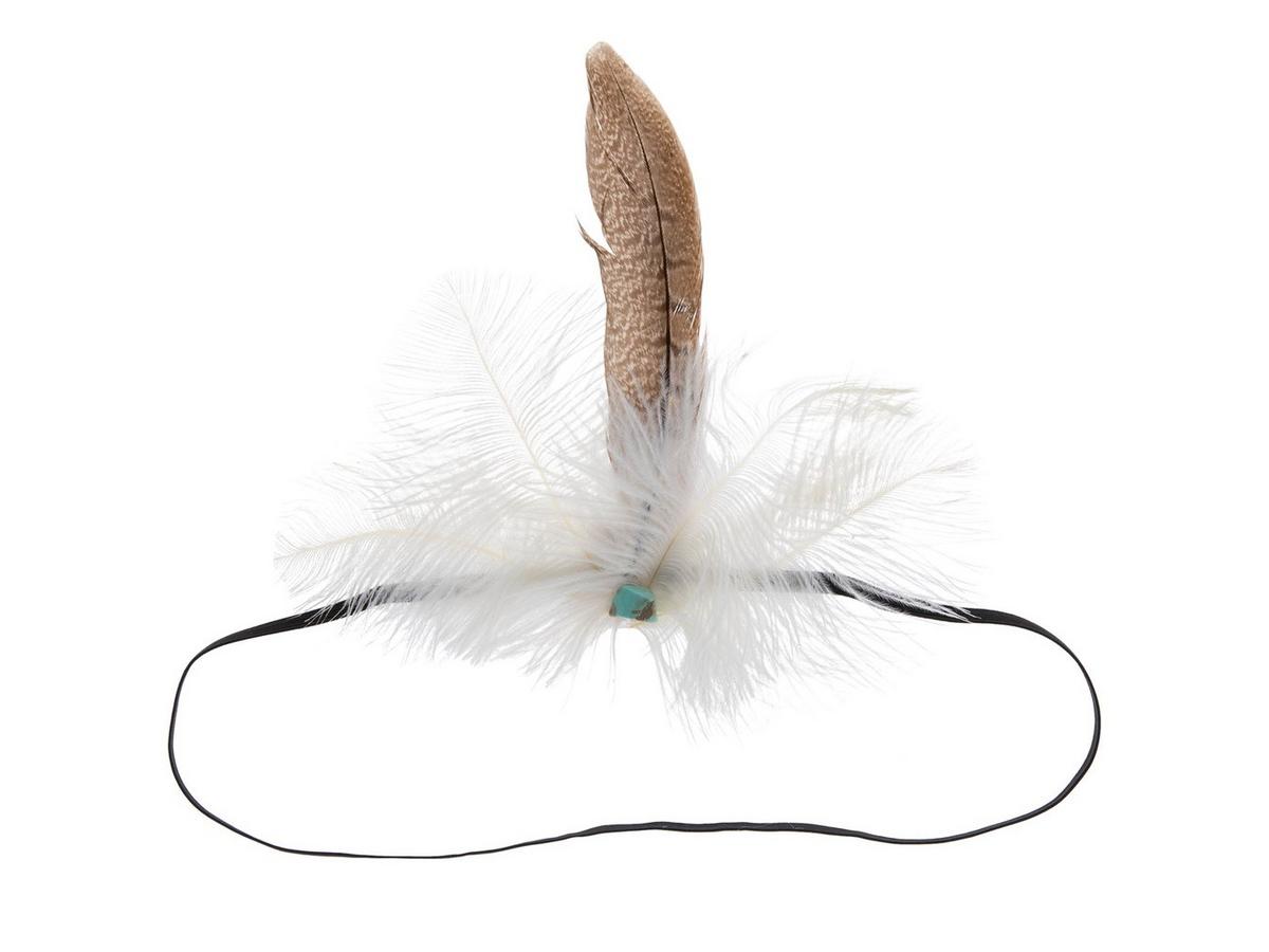 White & Brown Feather Hat Accessory | Hobby Lobby | 2614758
