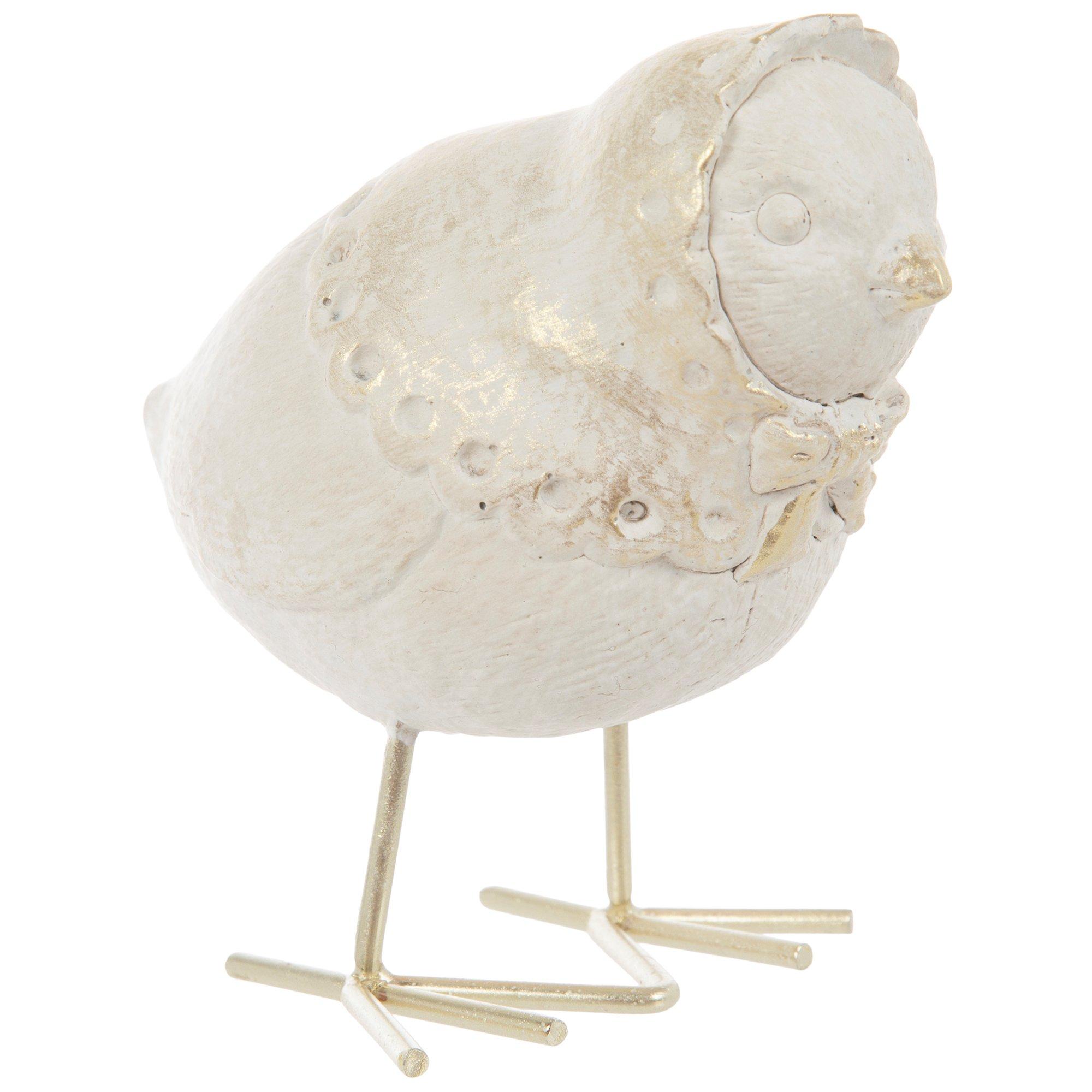 White & Blue Floral Bird Figurine | Hobby Lobby | 2616258