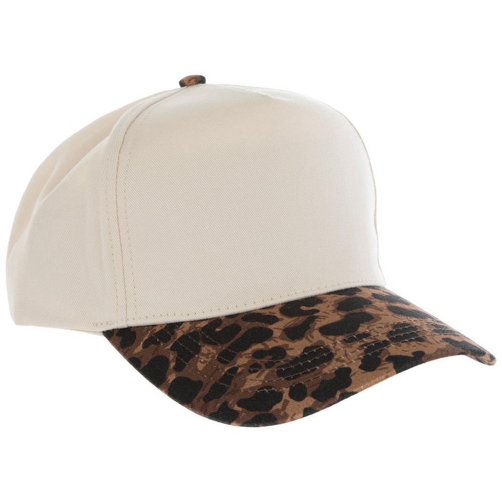 Cream Baseball Cap With Leopard Bill | Hobby Lobby | 2616431 display picture 1