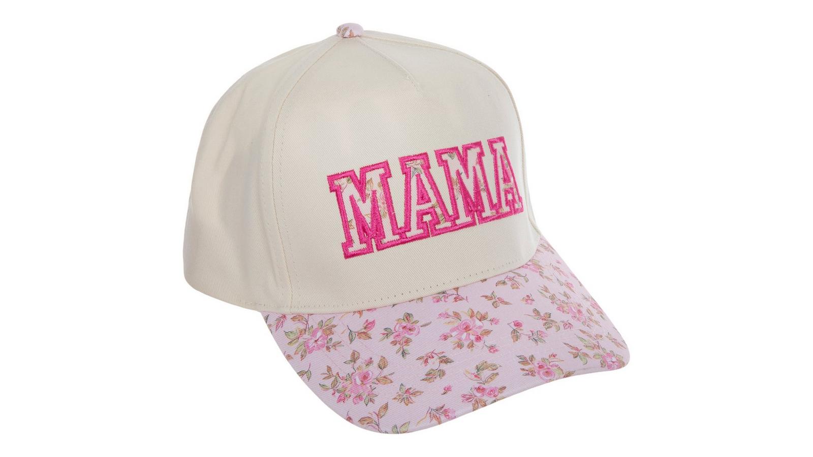 Women\'s Springtime Pink Floral Baseball Cap/Hat With Embroidered Logo Daisy Flower Embroidered Statement Hat | Baseball Cap | DSY  main image 2