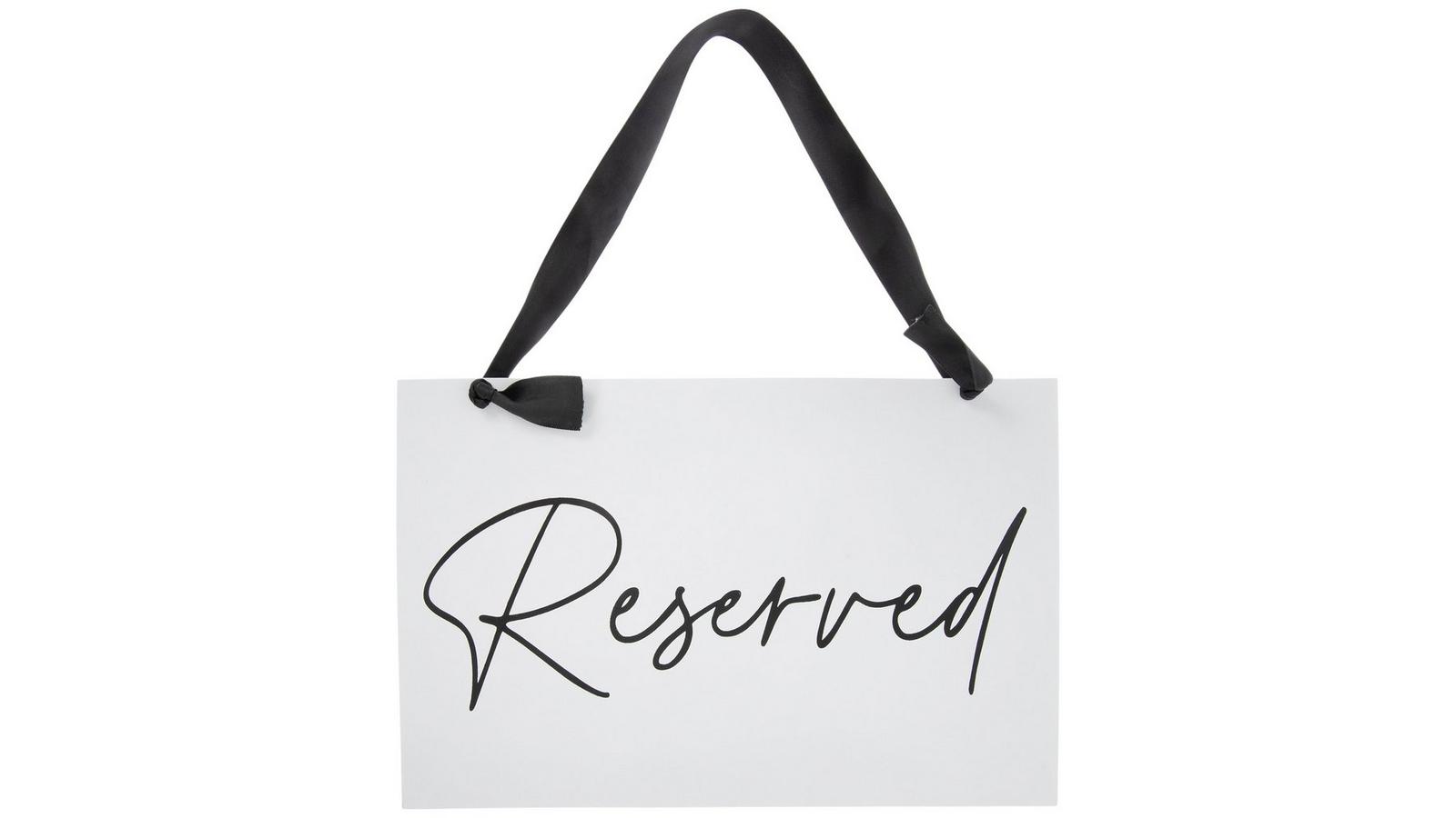 White & Black Reserved Wood Wall Decor | Hobby Lobby | 2617702