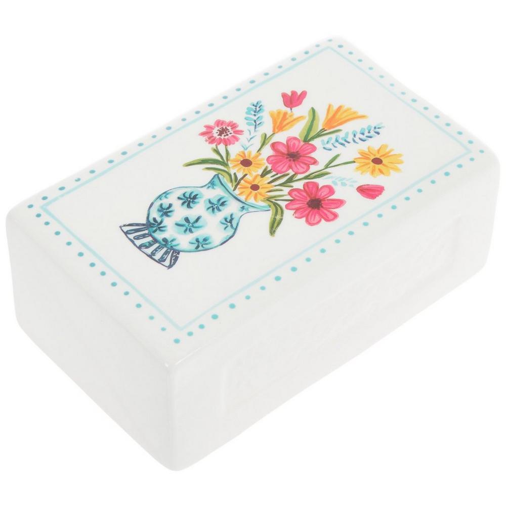 Flowers In Blue Vase Ceramic Matchbox | Hobby Lobby | 2617975