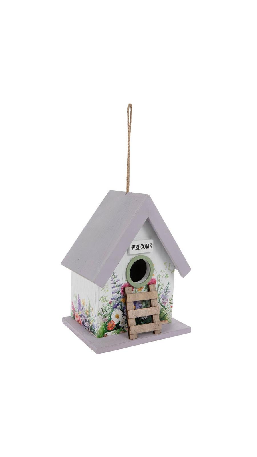 Welcome Purple Birdhouse | Hobby Lobby | 2618643