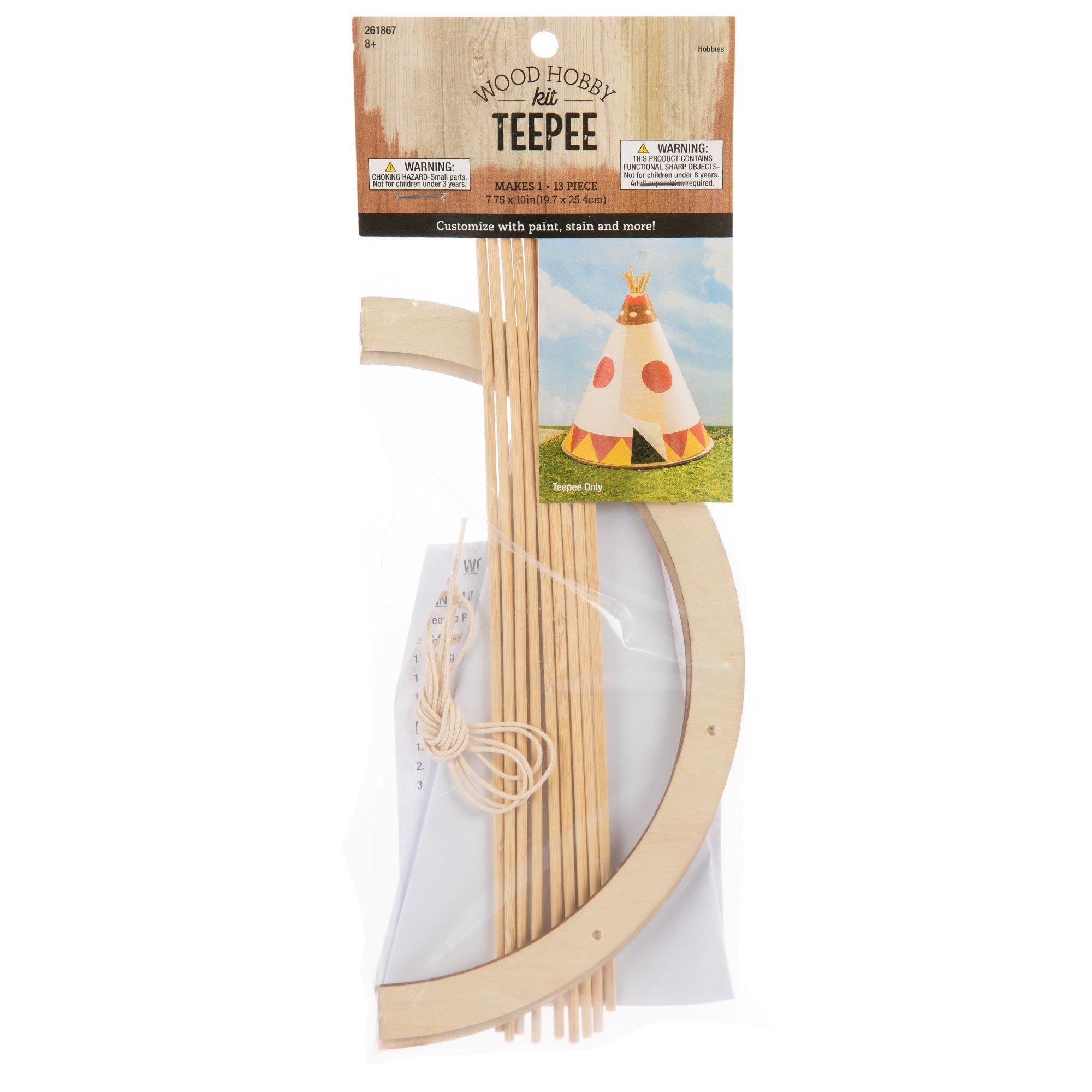 Teepee Wood Model Kit Hobby Lobby 261867