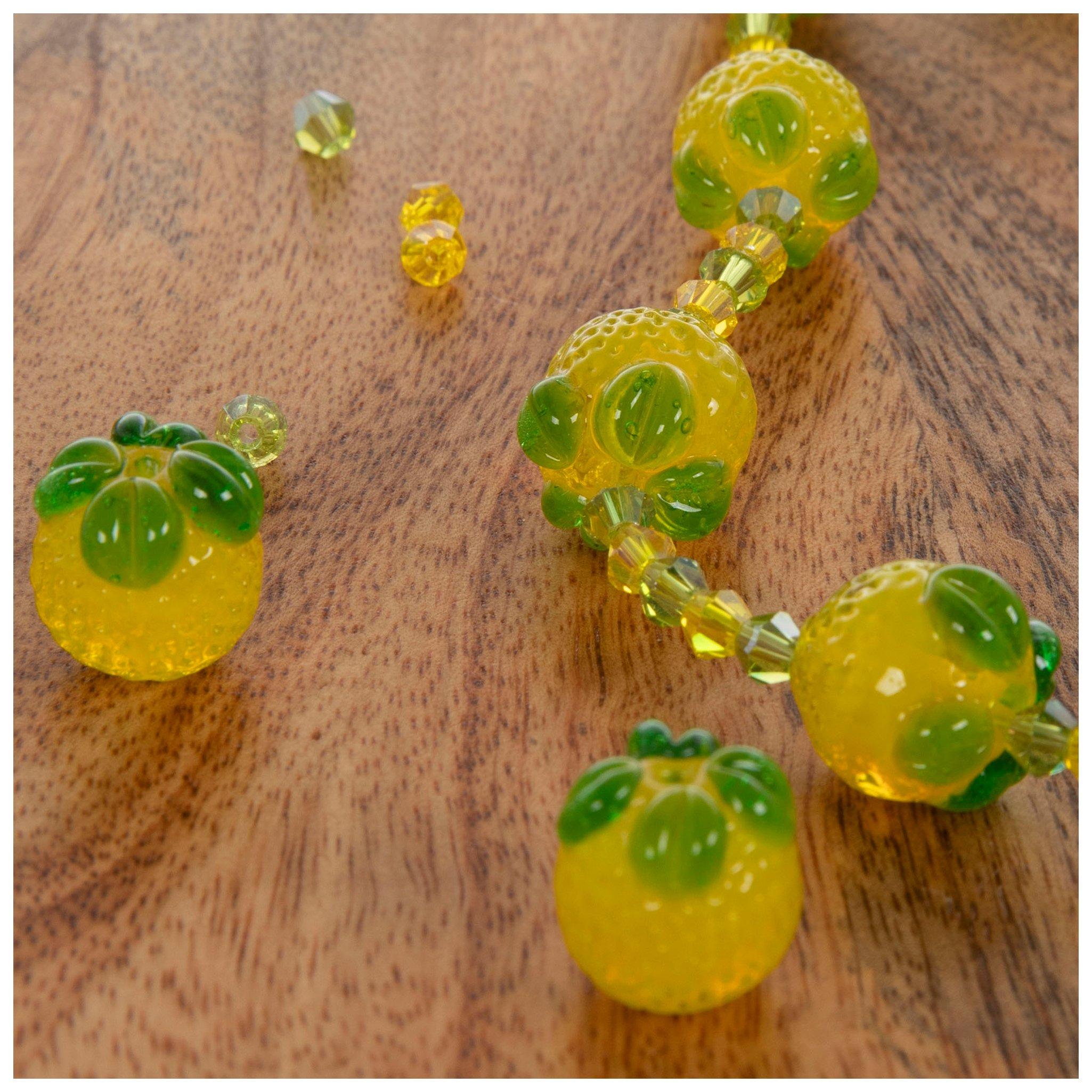 Hampton Art – Tubo Di Perline In Vetro Lemon-Glass, Assortite, Per Attività Creative - 4