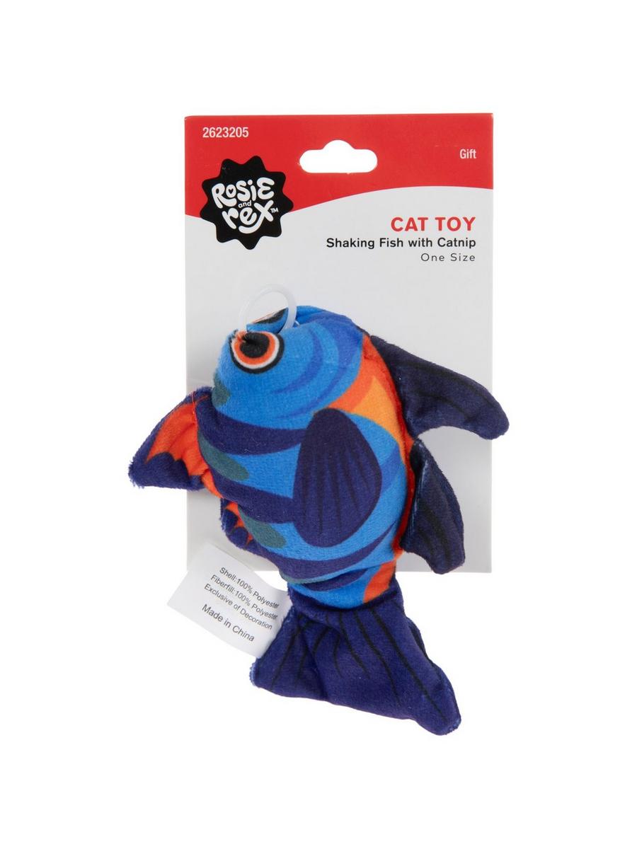 Shaking Fish Plush Cat Toy
