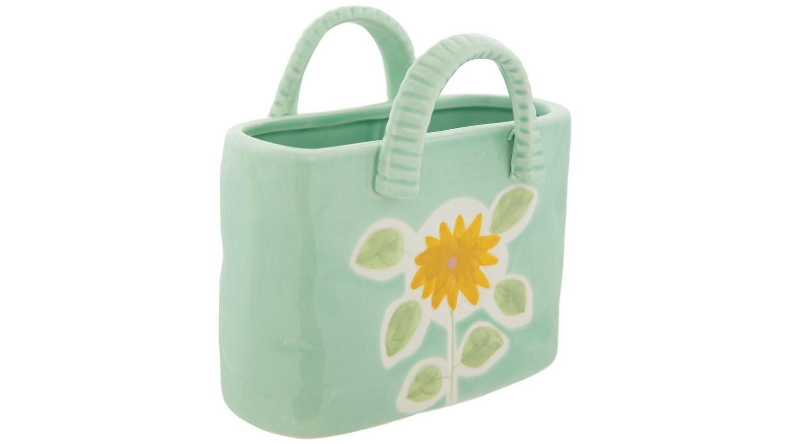 花瓶・フラワースタンド EVANS TOTE BAG FLOWER VASE miyoshirug Green Floral Bag Vase | Hobby Lobby | 2625010