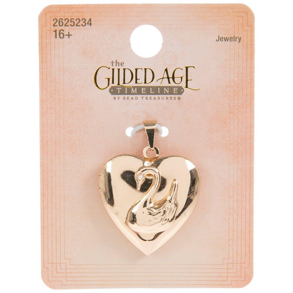 Swan & Heart Locket | Hobby Lobby | 2625234