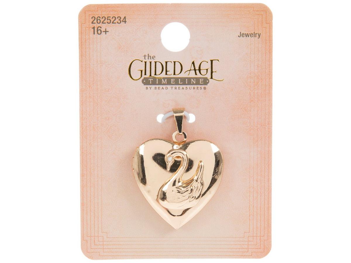 Swan & Heart Locket | Hobby Lobby | 2625234