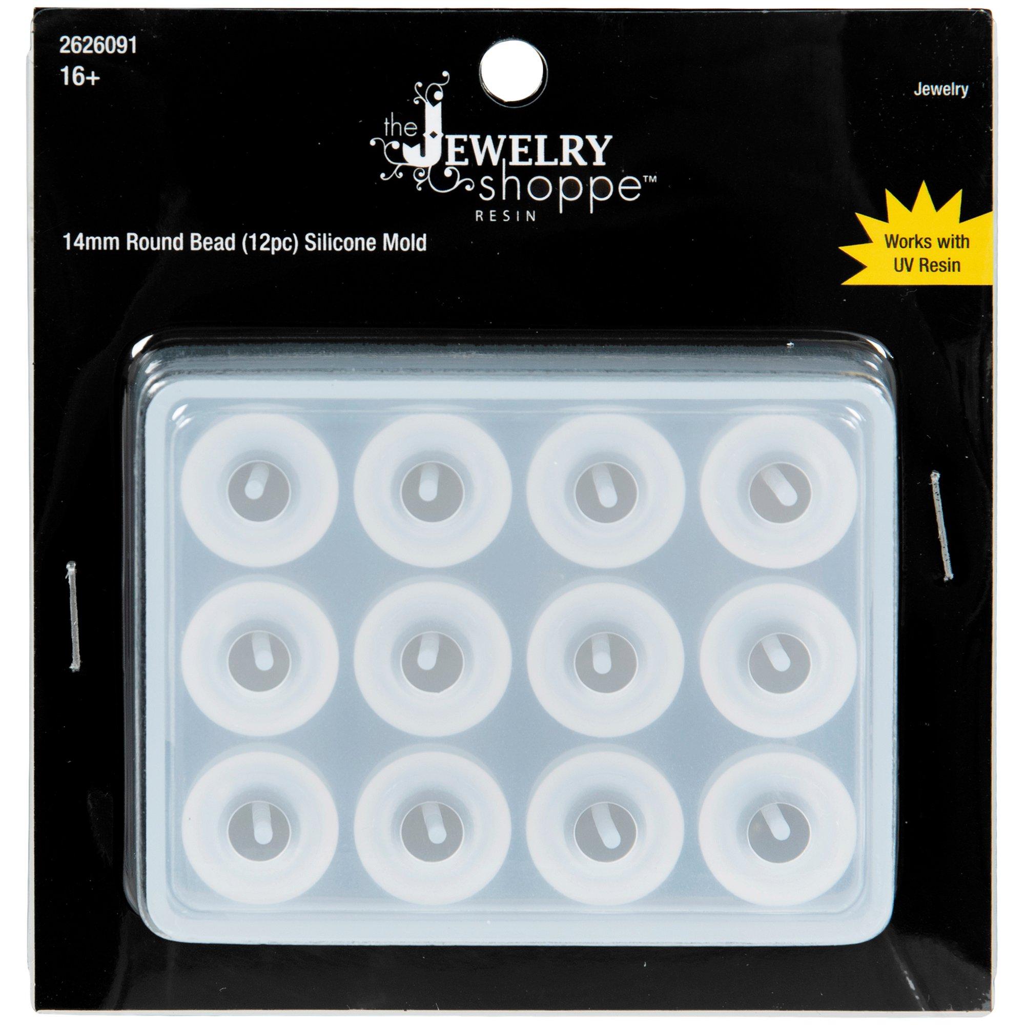 Round Bead Silicone Mold - 14mm view 1