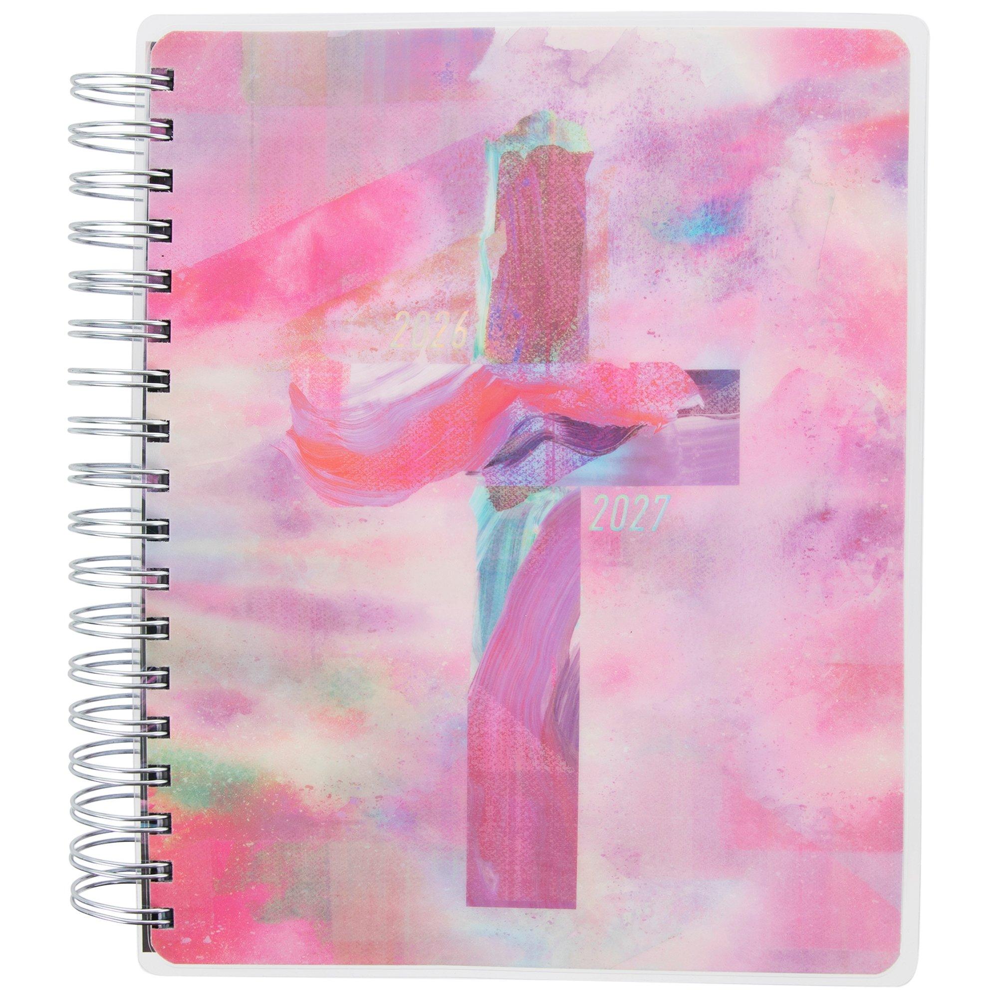 2026 - 2027 Romantic Bows Spiral Planner - 18 Months