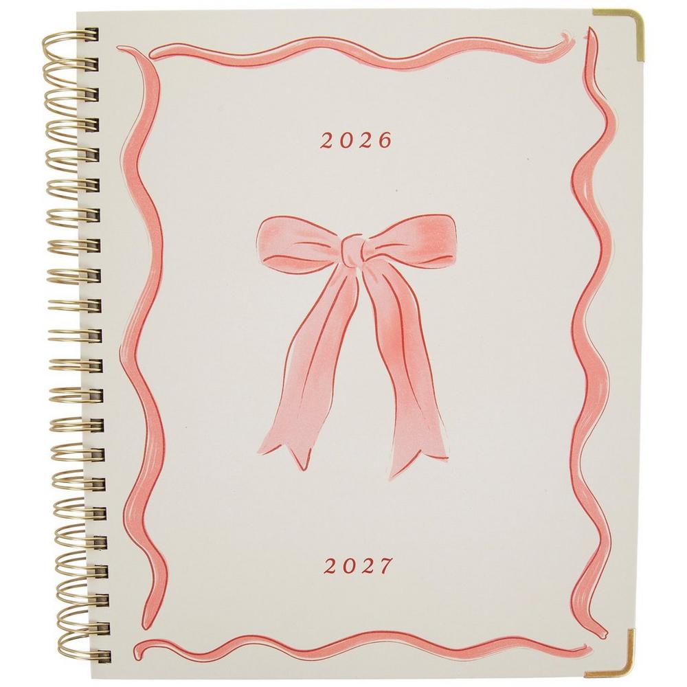 2026 - 2027 Romantic Bows Spiral Planner - 18 Months | Hobby Lobby