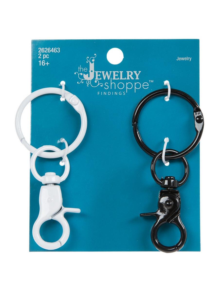 Black & White Lobster Clasp Keychains | Hobby Lobby | 2626463