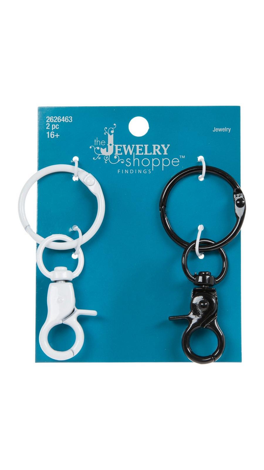 Black & White Lobster Clasp Keychains | Hobby Lobby | 2626463