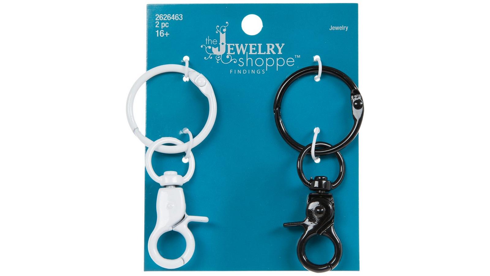 Black & White Lobster Clasp Keychains | Hobby Lobby | 2626463