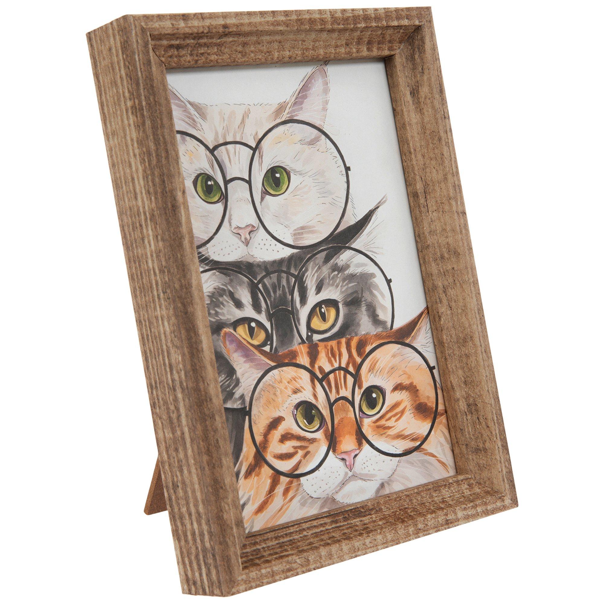 Cats With Glasses Framed Decor | Hobby Lobby | 2628220