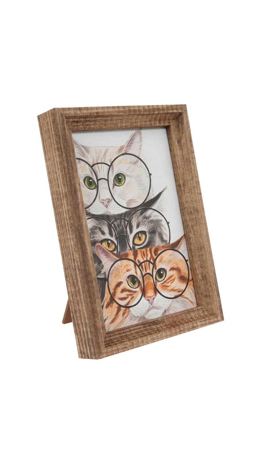 Cats With Glasses Framed Decor | Hobby Lobby | 2628220