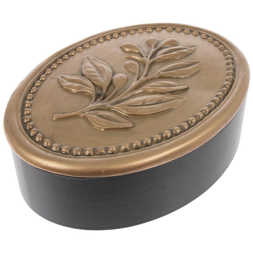 Carved Gold Leaf Oval Box | Hobby Lobby | 2628253