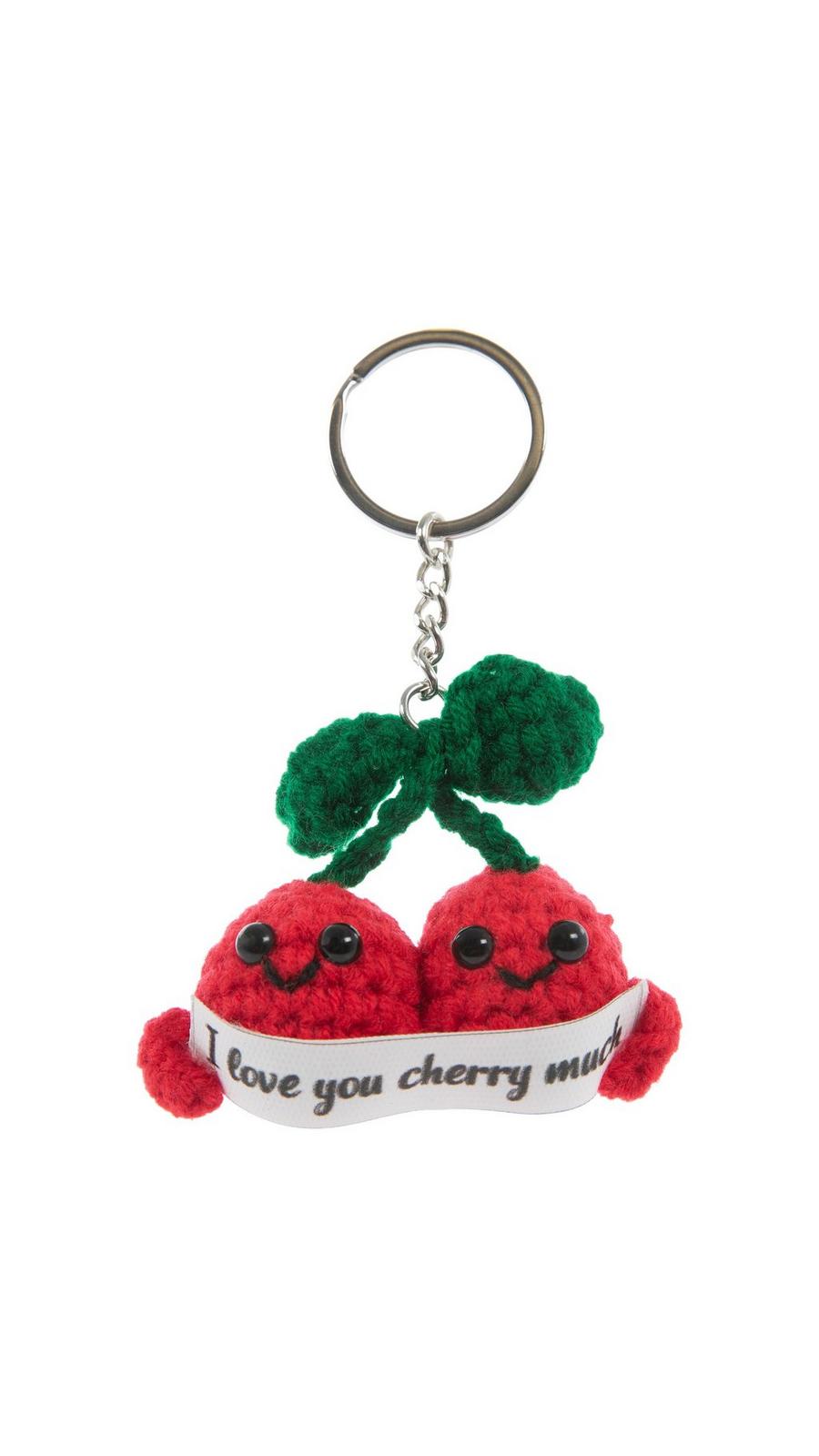 Love You Cherry Much Crochet Keychain | Hobby Lobby | 2629962
