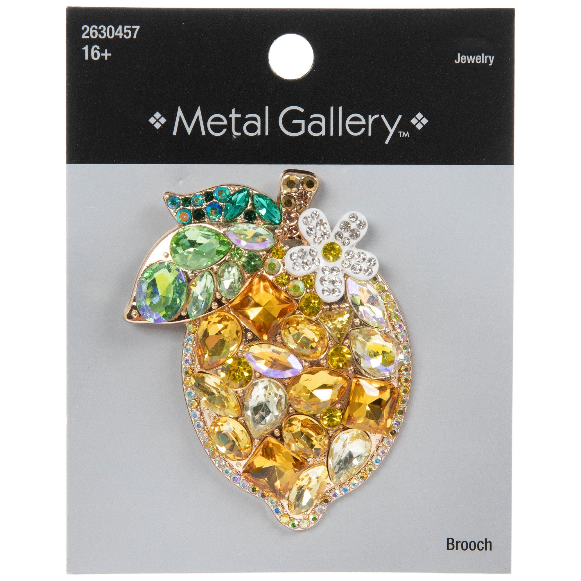 Lemon Rhinestone Brooch | Hobby Lobby | 2630457