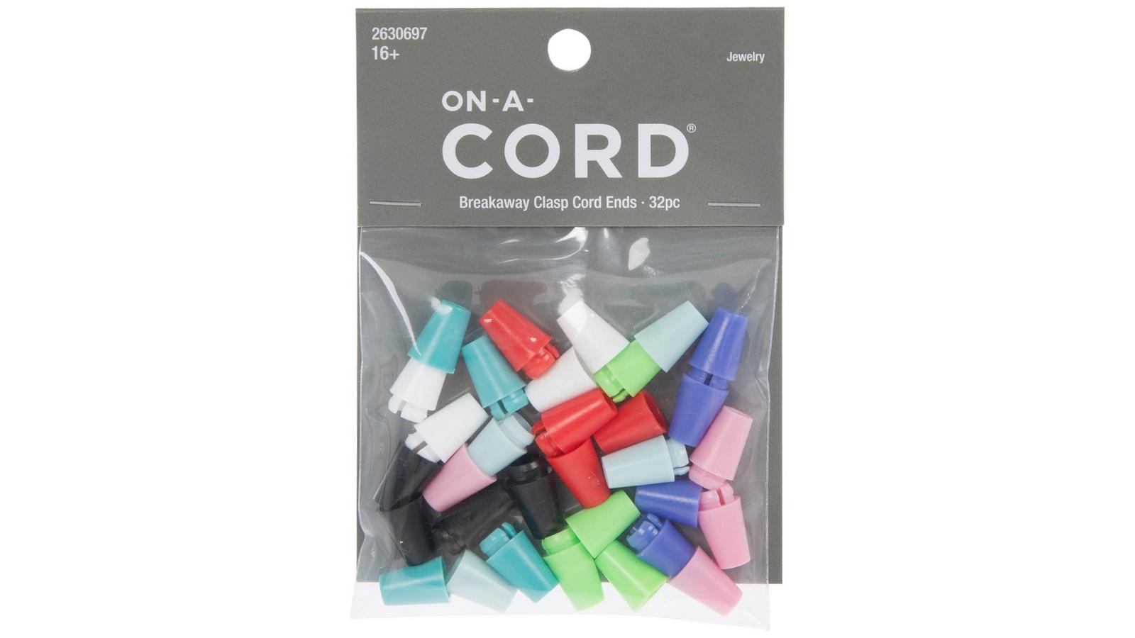 Multi-Color Breakaway Clasp Cord Ends | Hobby Lobby | 2630697