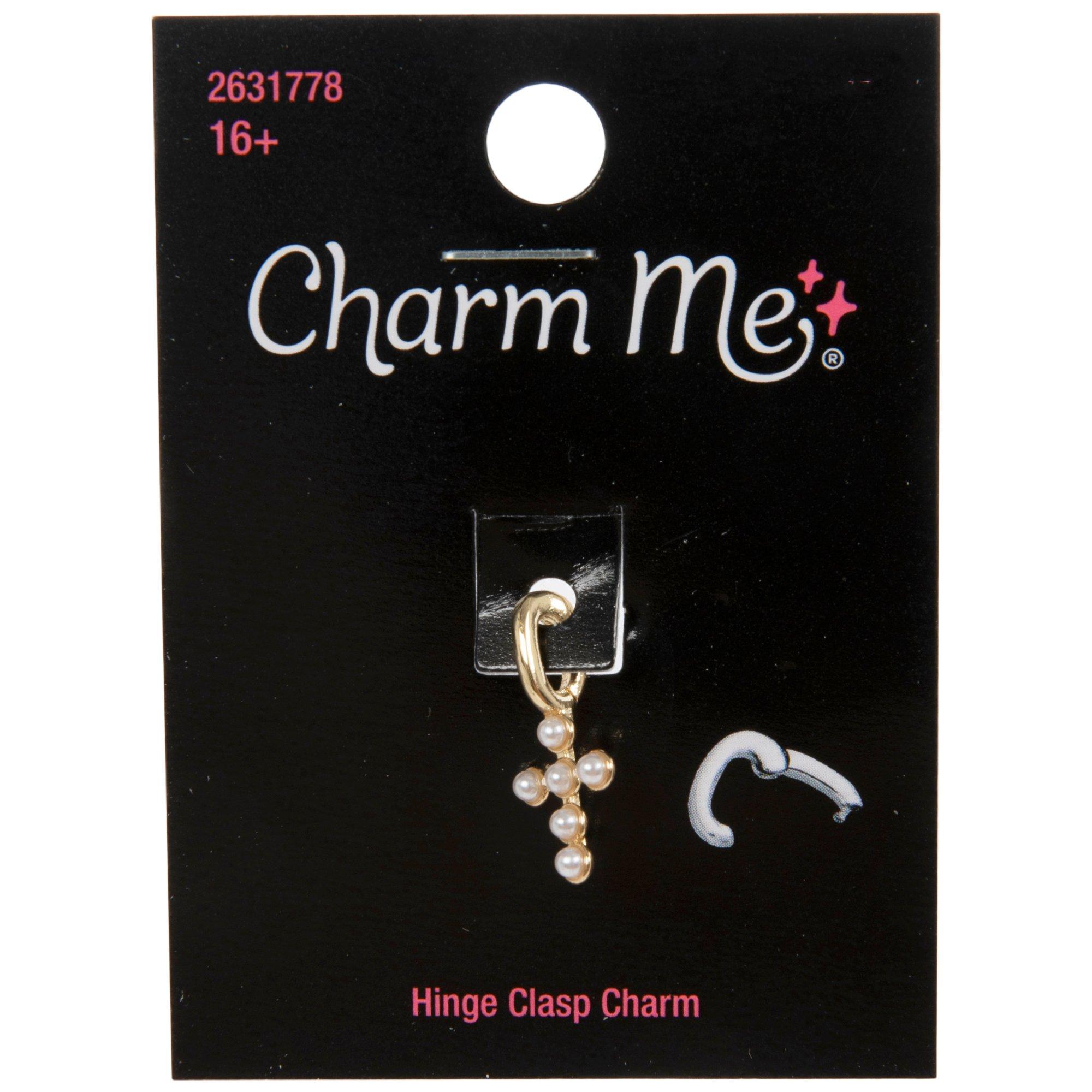 Plastic Pearl Cross Hinge Clasp Charm | Hobby Lobby | 2631778