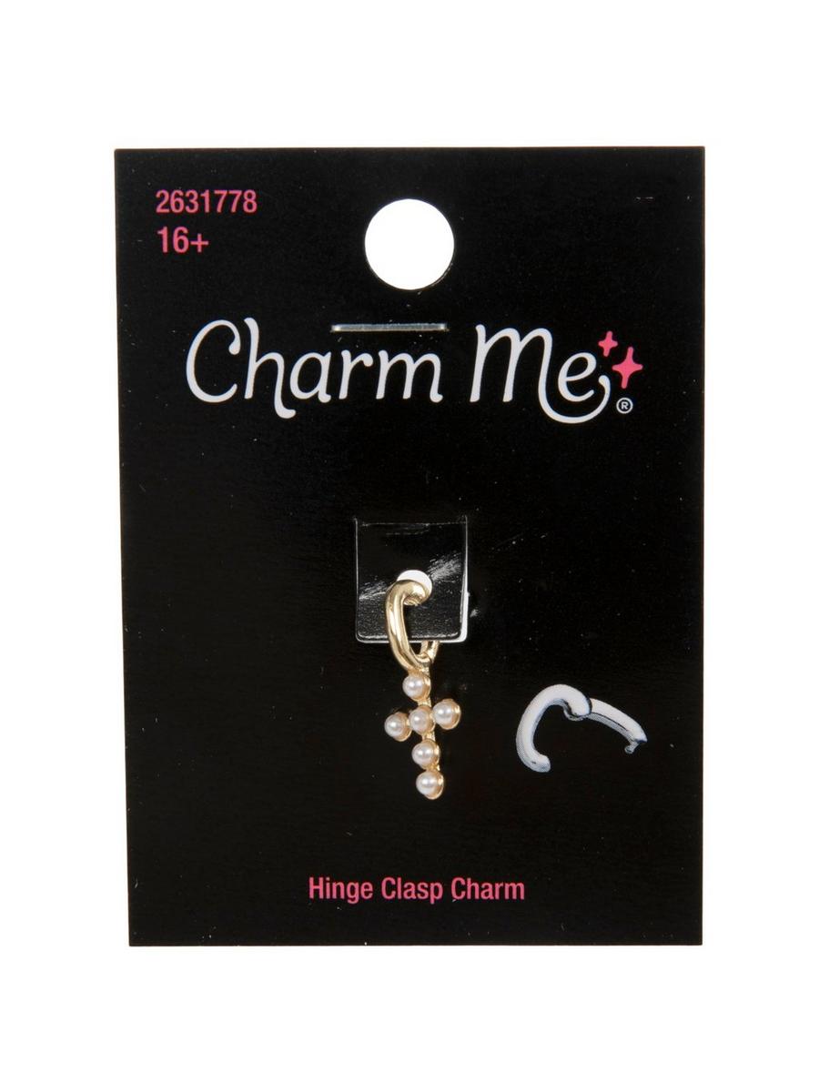 Plastic Pearl Cross Hinge Clasp Charm | Hobby Lobby | 2631778