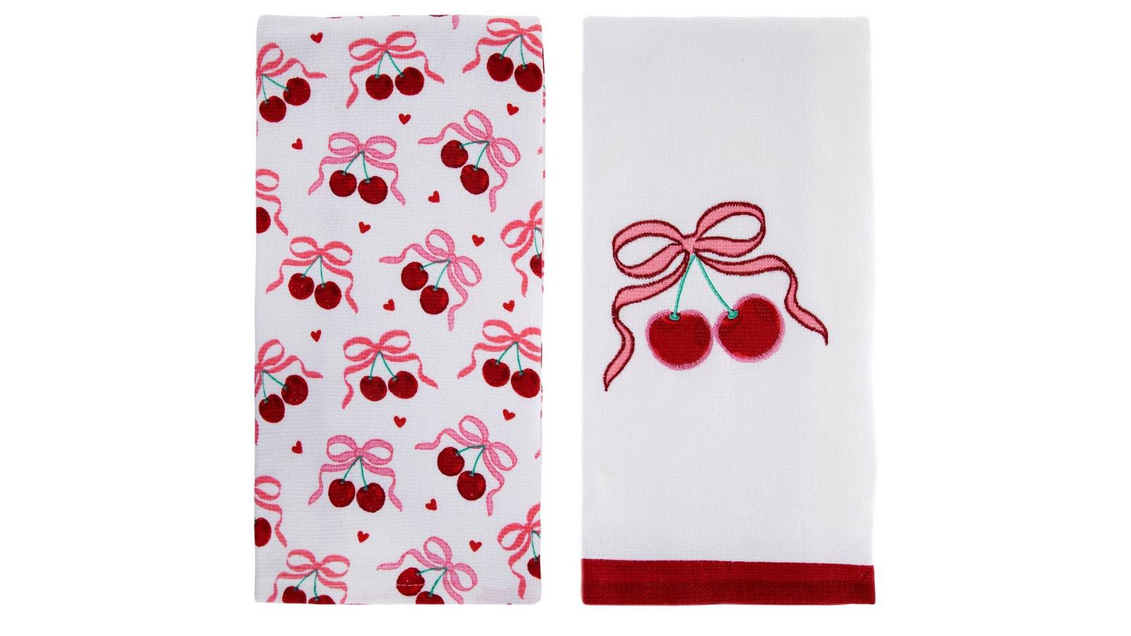 Cherries & Bows Kitchen Towels | Hobby Lobby | 2632883