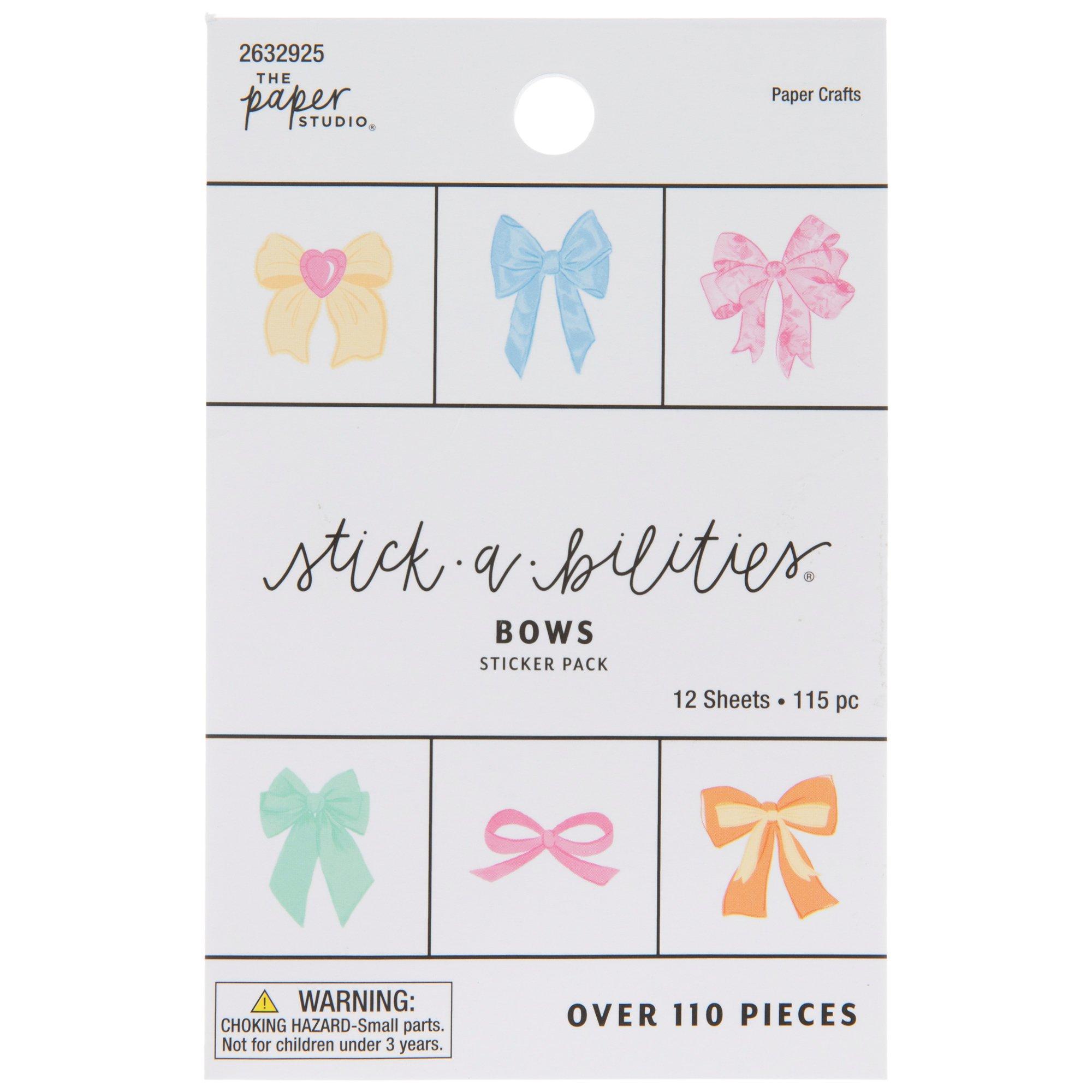 Colored & Patterned Bow Stickers | Hobby Lobby | 2632925
