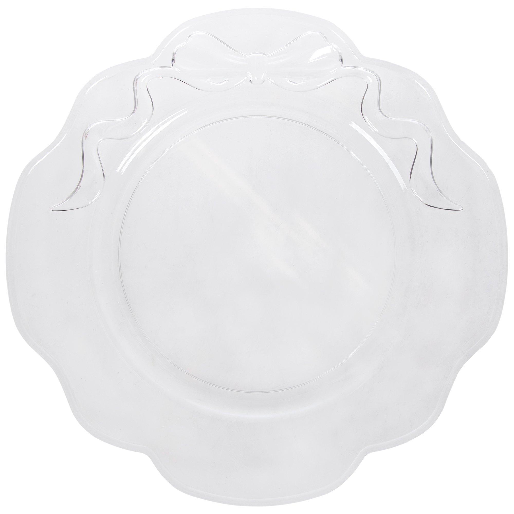 Transparent Bow Charger Plate