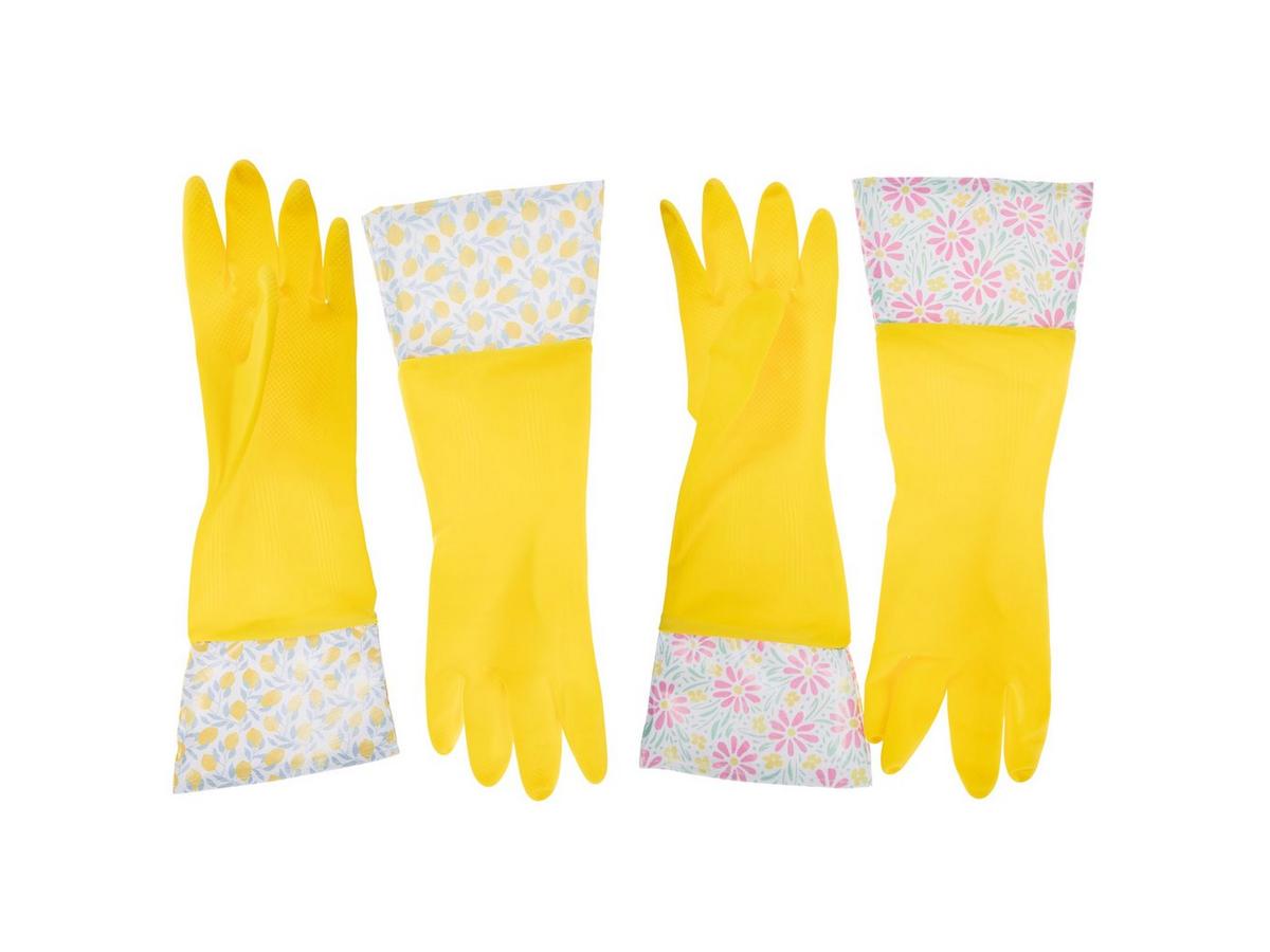 Lemons & Flowers Yellow Cleaning Gloves | Hobby Lobby | 2634103