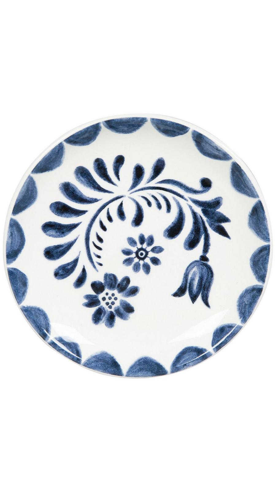 Blue Floral Ceramic Plate | Hobby Lobby | 2634459