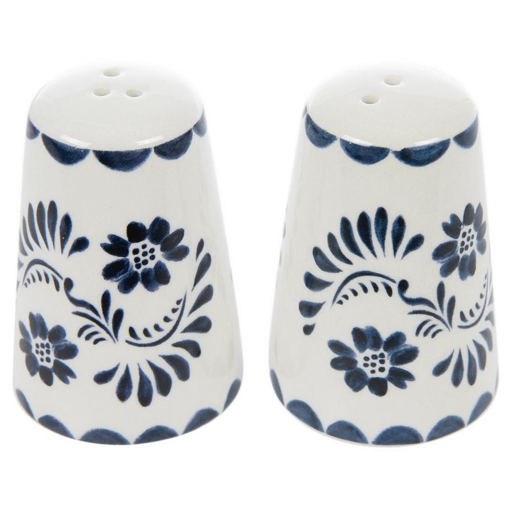 Blue Swirled Flowers Salt & Pepper Shakers | Hobby Lobby | 2634475